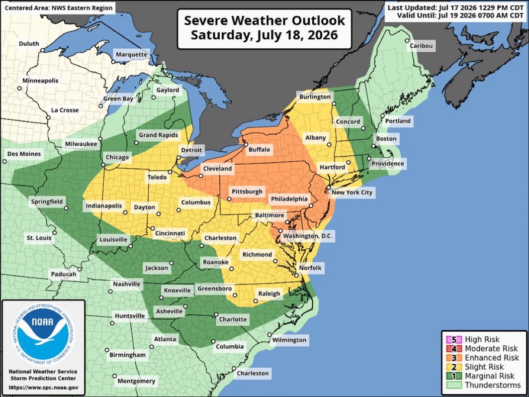 BREAKING: SEVERE STORMS SATURDAY: POSSIBLE BLACKOUTS, DAMAGING WINDS & ISOLATED TORNADOES