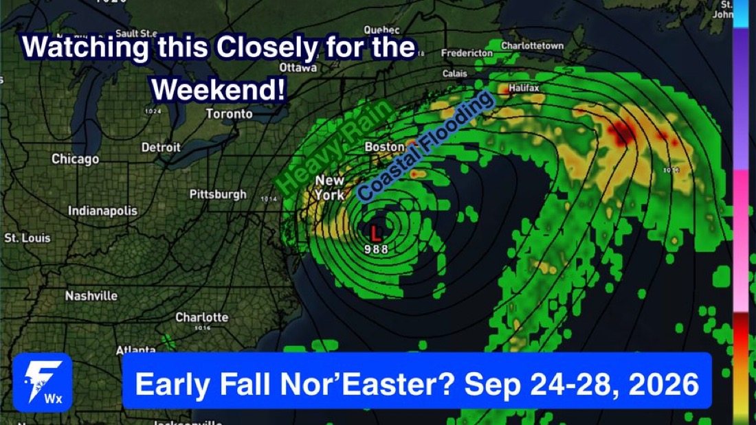 WEATHER: SUKKOS WEEKEND WEATHER: Major Nor’easter Taking Shape Offshore