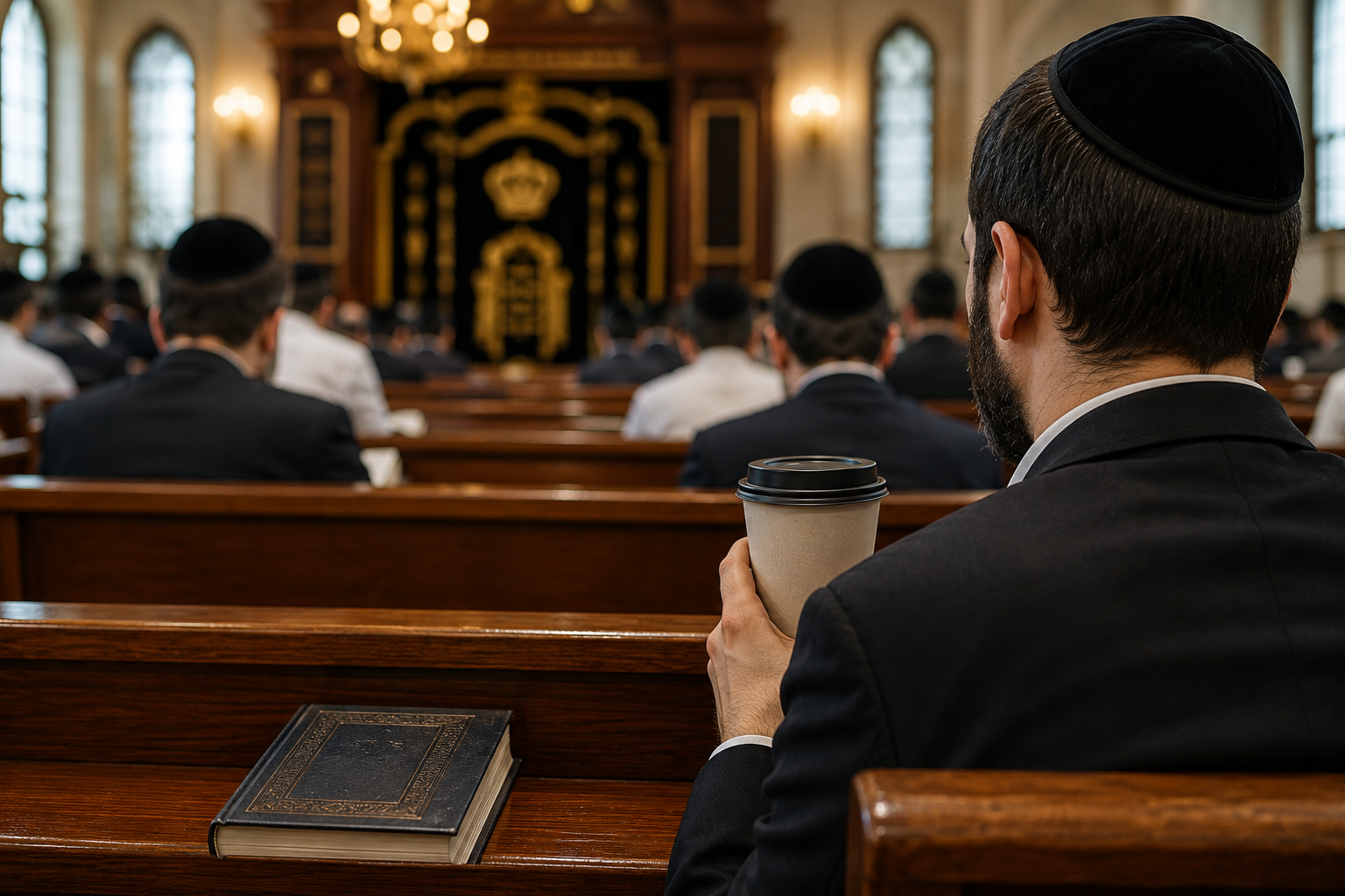  LETTER:  COFFEE IN SHUL: WHY ARE WE SO BUSY WATCHING EVERYONE ELSE?